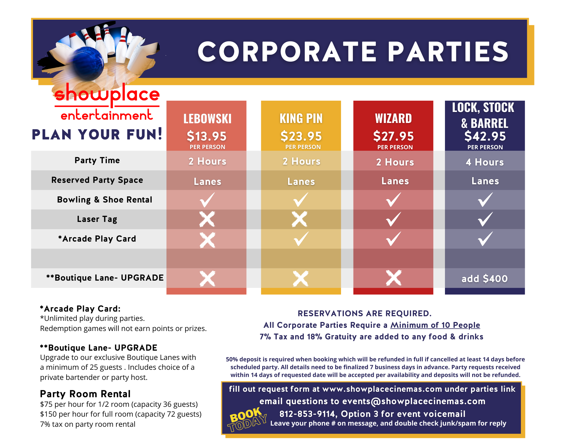 corporate party flyer